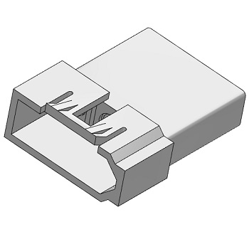 Connector, Plug, 3-Pin, 0.093"